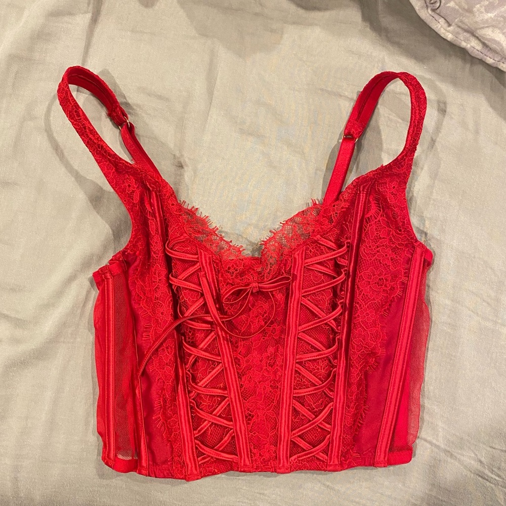 Victoria’s Secret - Red Lace Corset Top